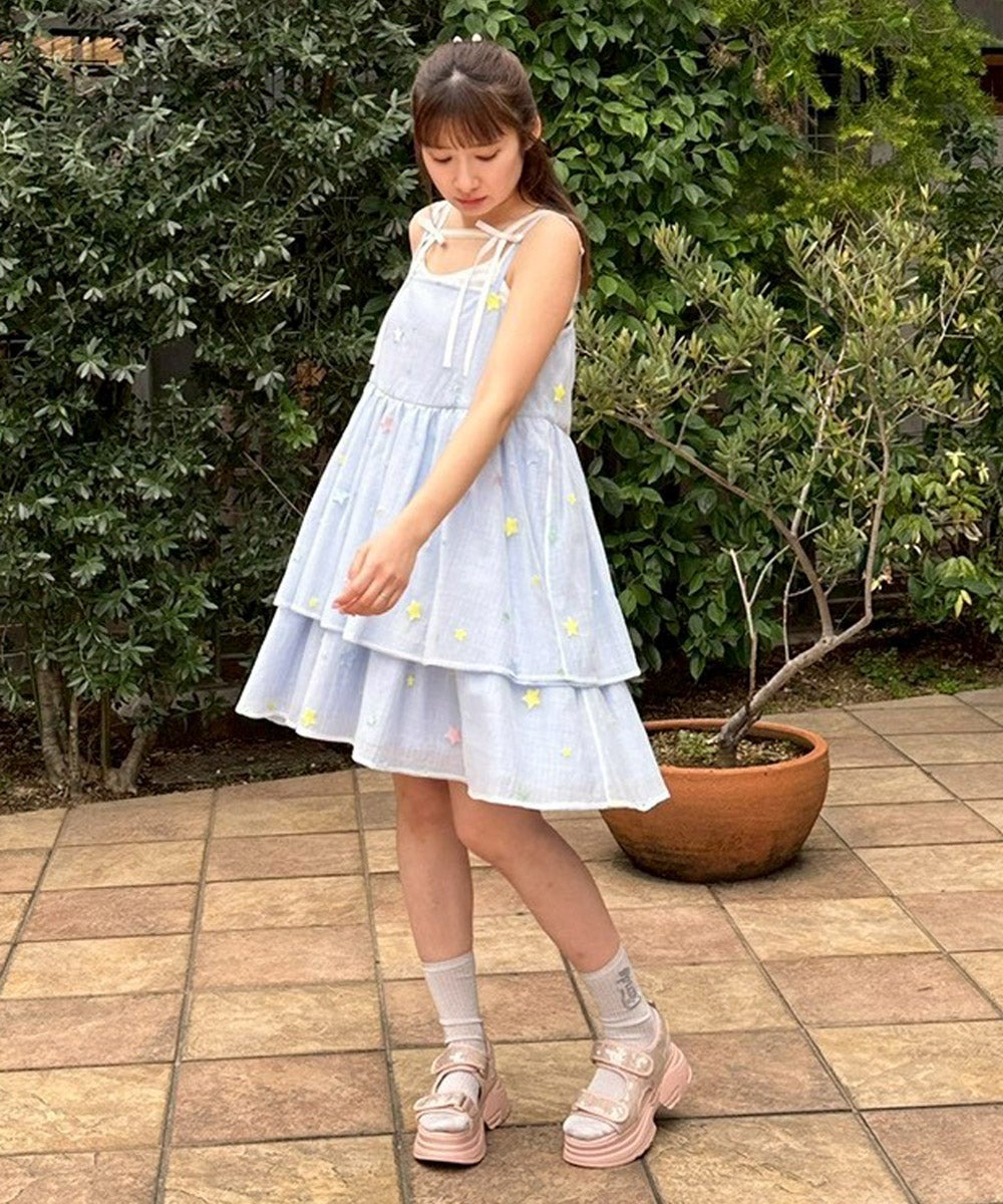 SHEER TWINKLE CAMISOLE MINI DRESS | Candy Stripper（キャンディ