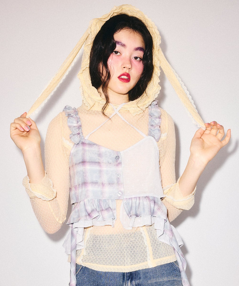 BUNNY EARS LACY TOPS | Candy Stripper（キャンディ ストリッパー