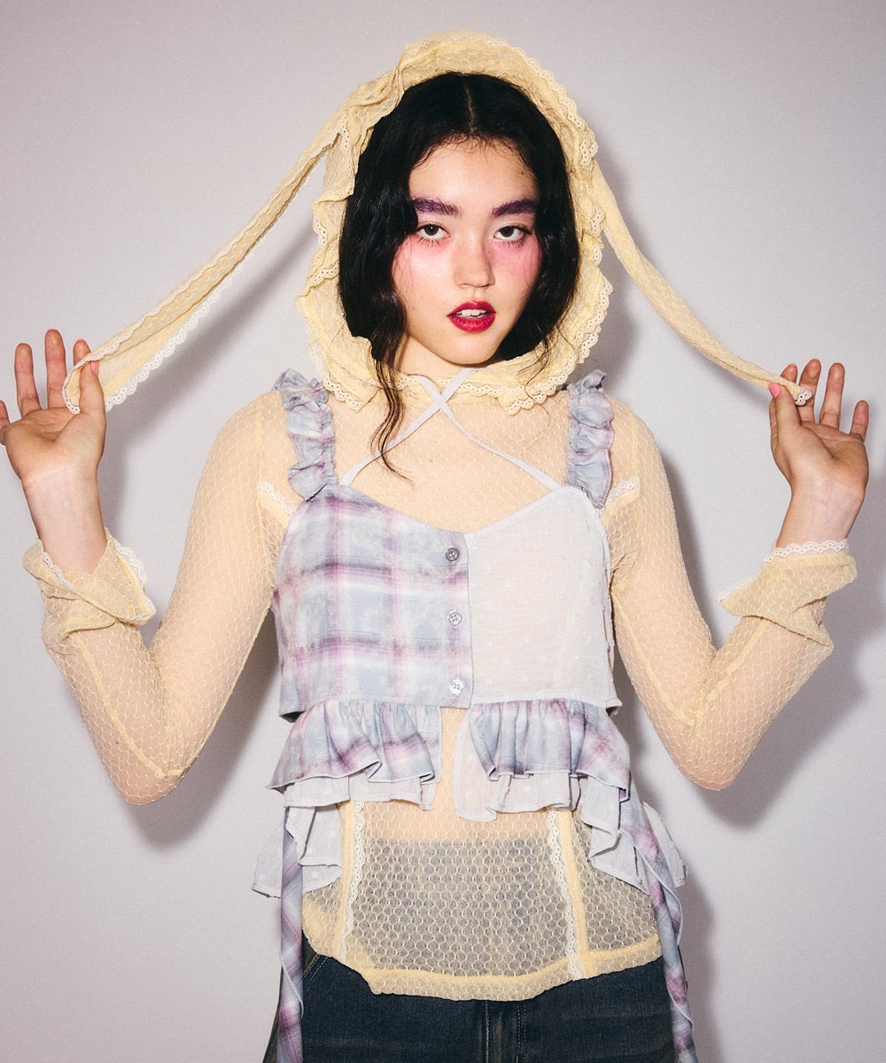 BUNNY EARS LACY TOPS | Candy Stripper（キャンディ ストリッパー