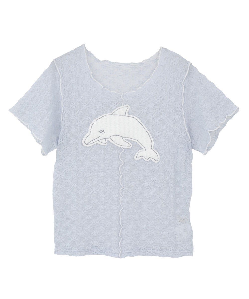 SLEEPY DOLPHIN LACE TEE | Candy Stripper（キャンディ ストリッパー