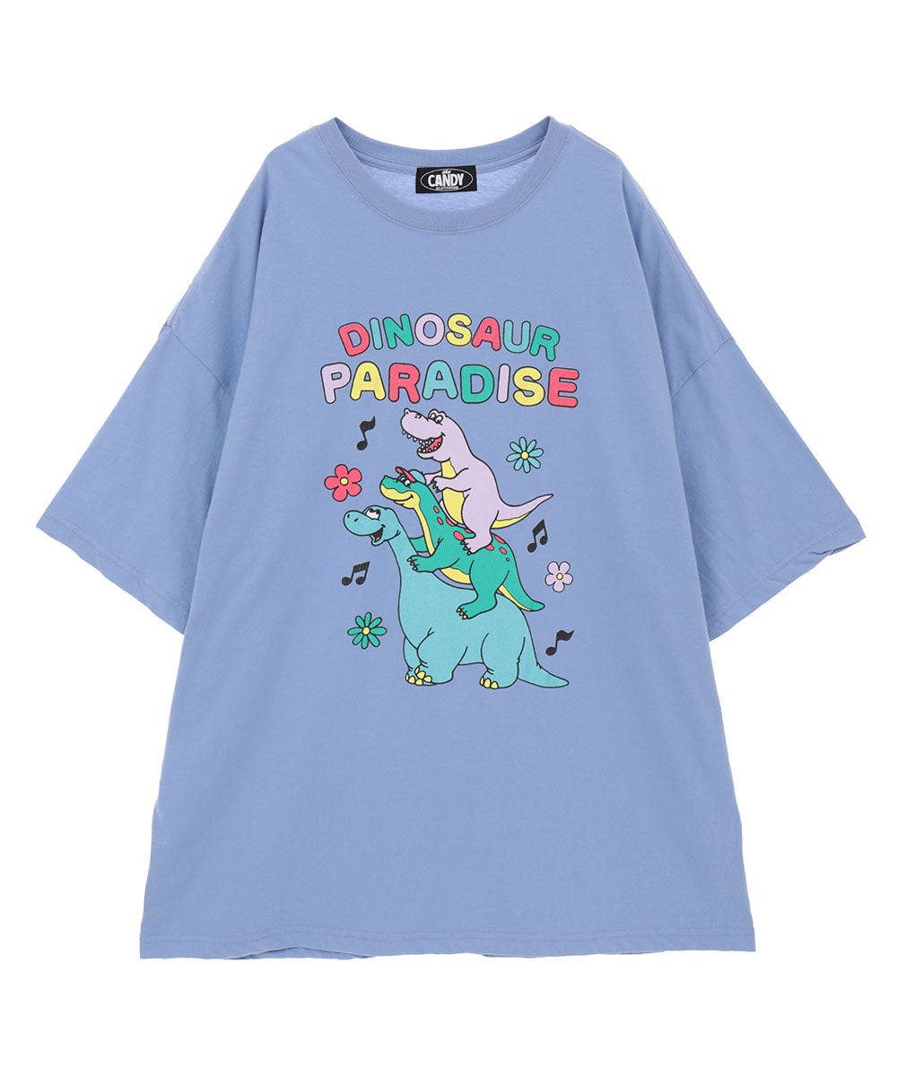 CANDY STRIPPER 恐竜シャツ DINOSAUR PARADISE BIG BIG TEE | Candy Stripper（キャンディ