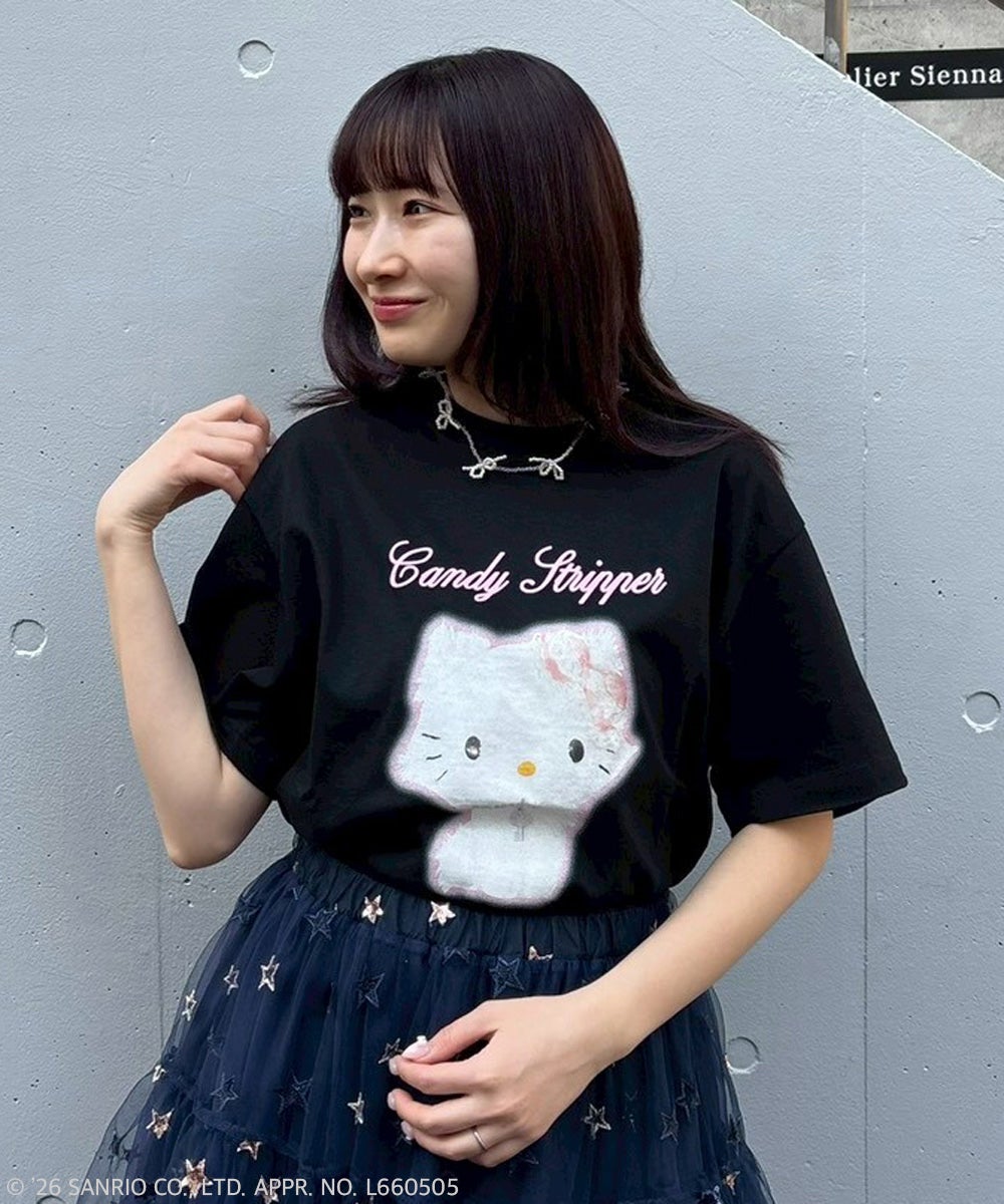 CHARMMYKITTY】PHOTO TEE | Candy Stripper（キャンディ ストリッパー