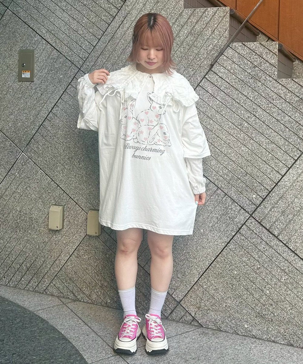BUNNIES BIG BIG TEE | Candy Stripper（キャンディ ストリッパー