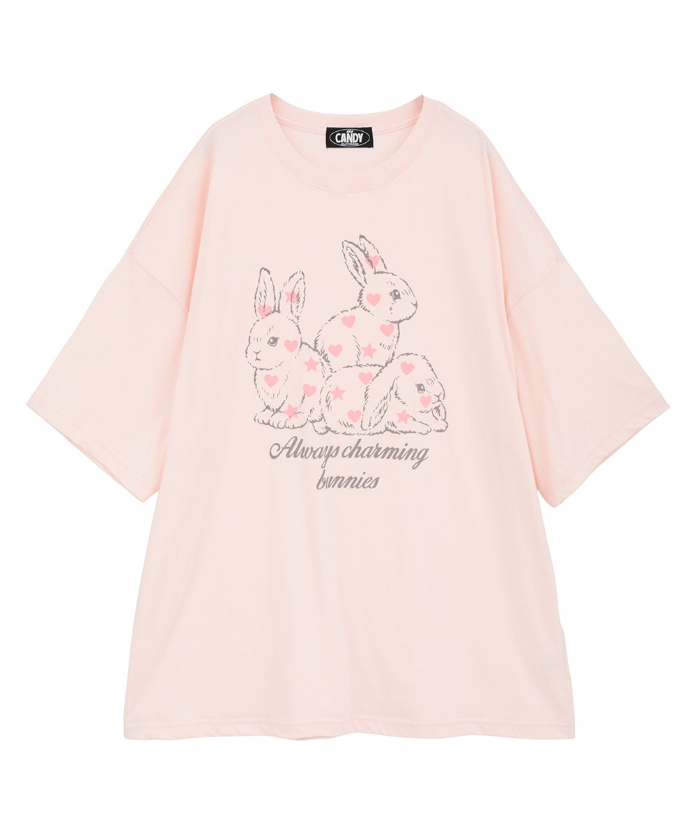 BUNNIES BIG BIG TEE | Candy Stripper（キャンディ ストリッパー
