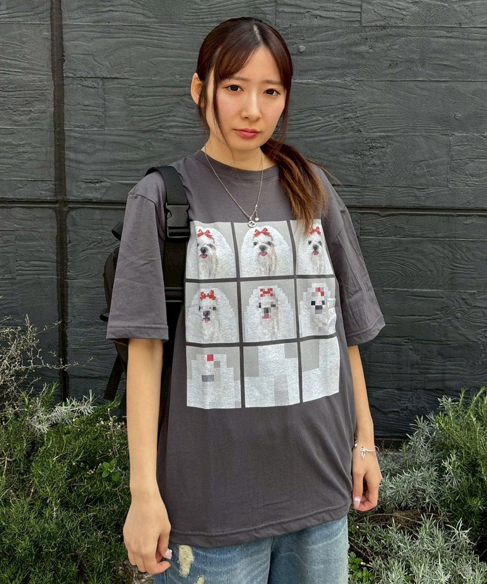 SHIH TZU LOW PIXEL TEE | Candy Stripper（キャンディ ストリッパー