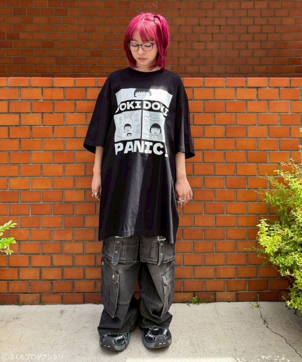 ちびまる子ちゃん】DOKI DOKI PANIC BIG TEE | Candy Stripper