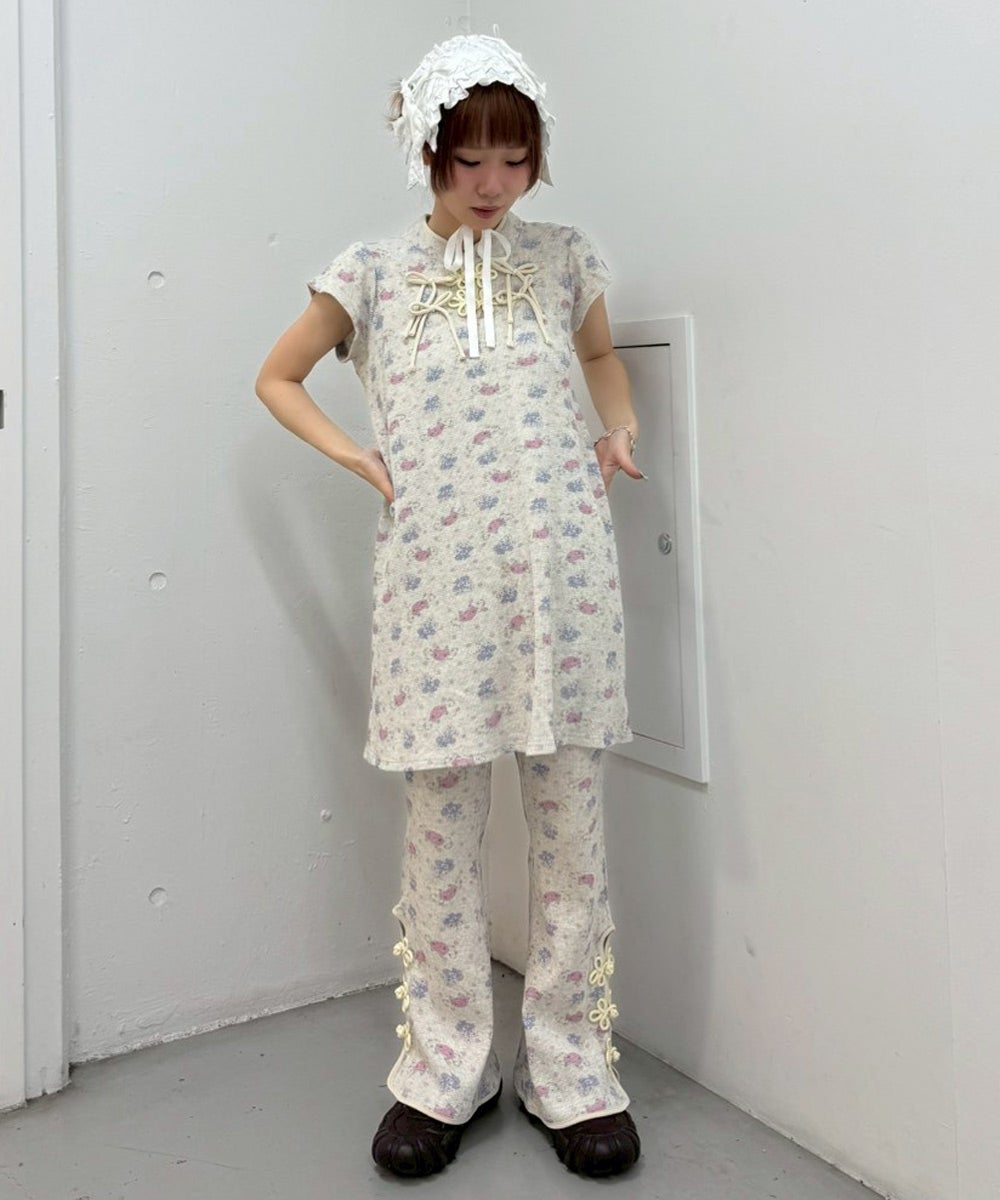 TULIP＆DOT WAFFLE CHINA PANTS | Candy Stripper（キャンディ