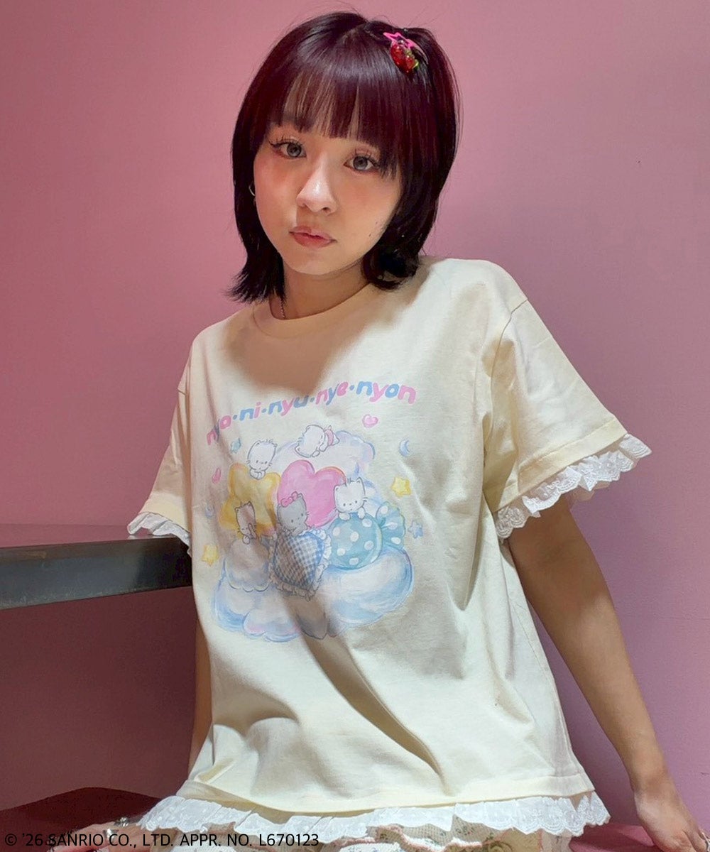NYA・NI・NYU・NYE・NYON】SLEEPING TEE | Candy Stripper（キャンディ