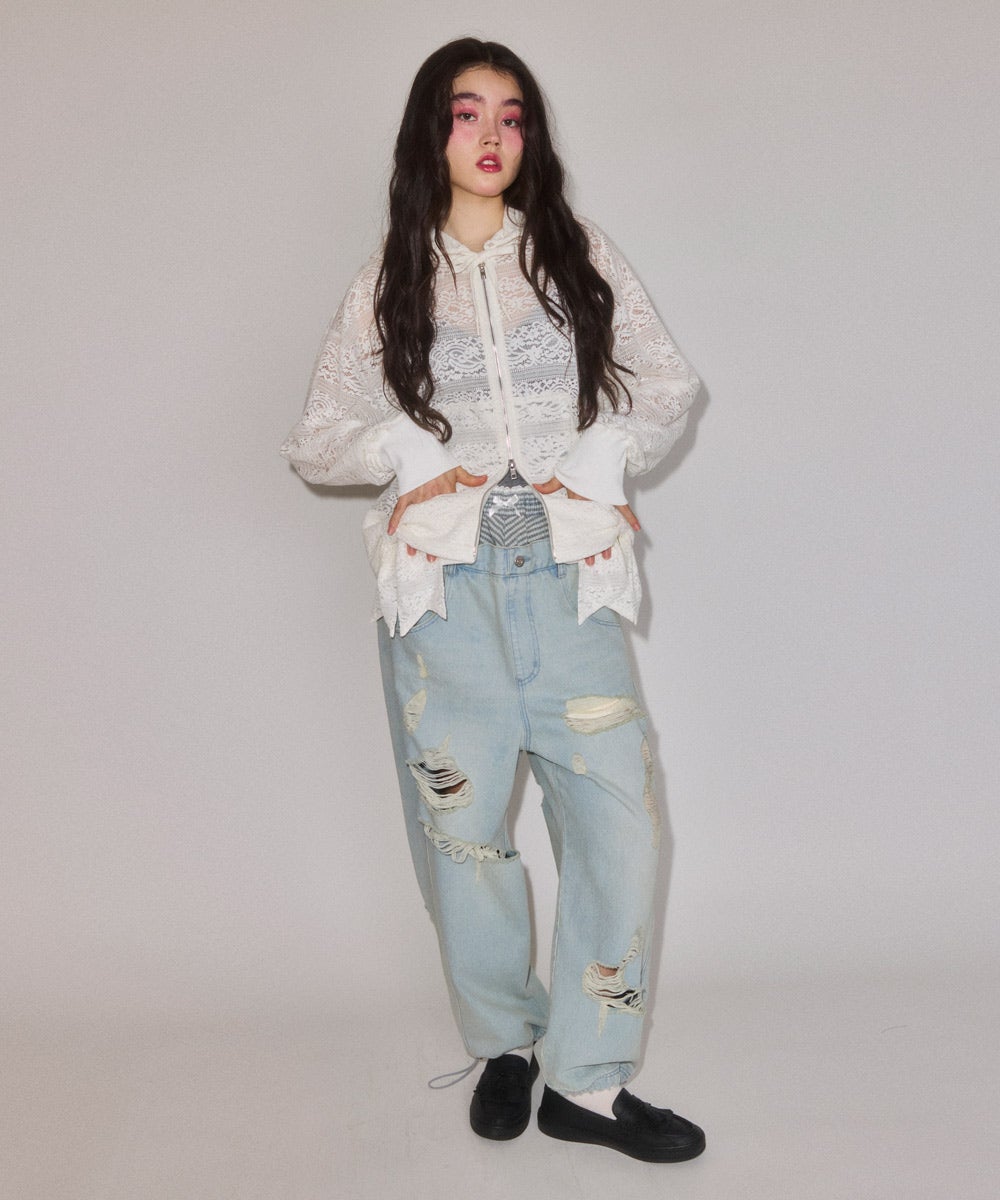 PANTIE LIKE SAGGING DENIM PANTS | Candy Stripper（キャンディ