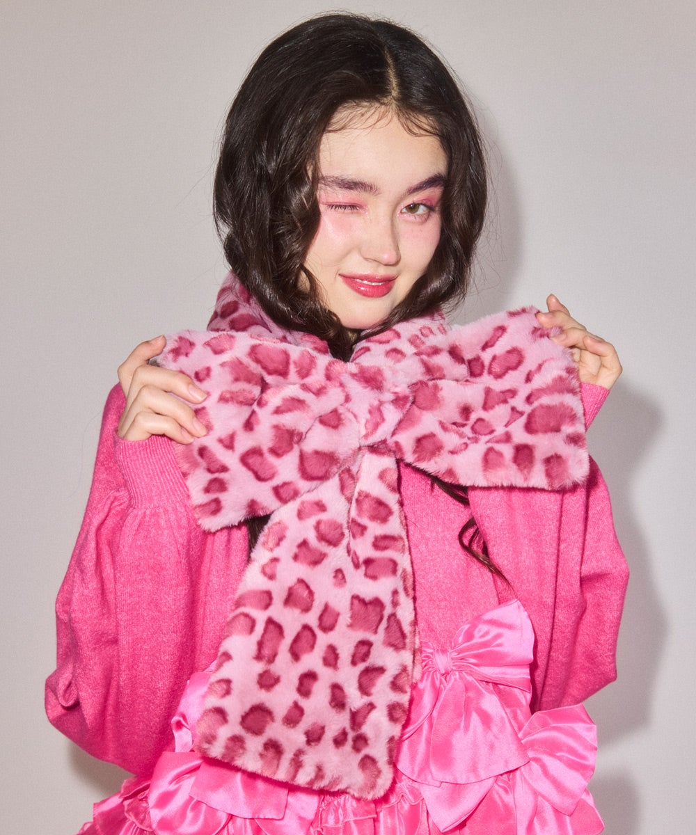 RIBBON FUR MUFFLER | Candy Stripper（キャンディ ストリッパー