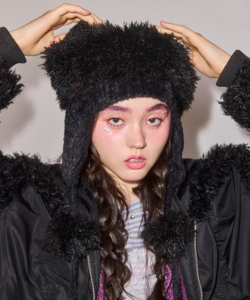 ANIMAL EAR FUR CAP | Candy Stripper（キャンディ ストリッパー