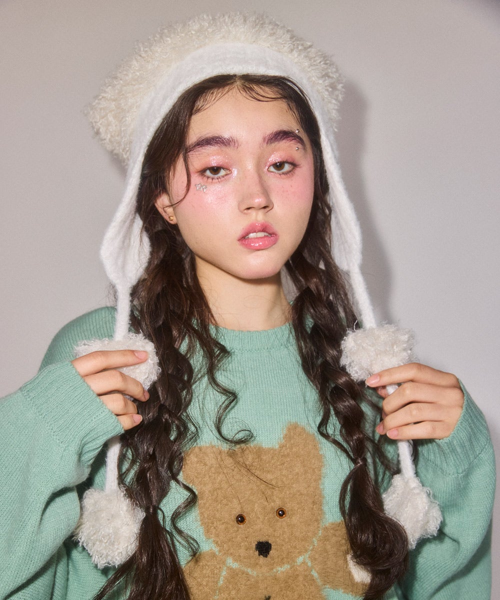 ANIMAL EAR FUR CAP | Candy Stripper（キャンディ ストリッパー