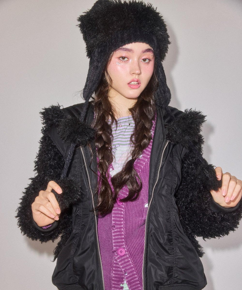ANIMAL EAR FUR CAP | Candy Stripper（キャンディ ストリッパー