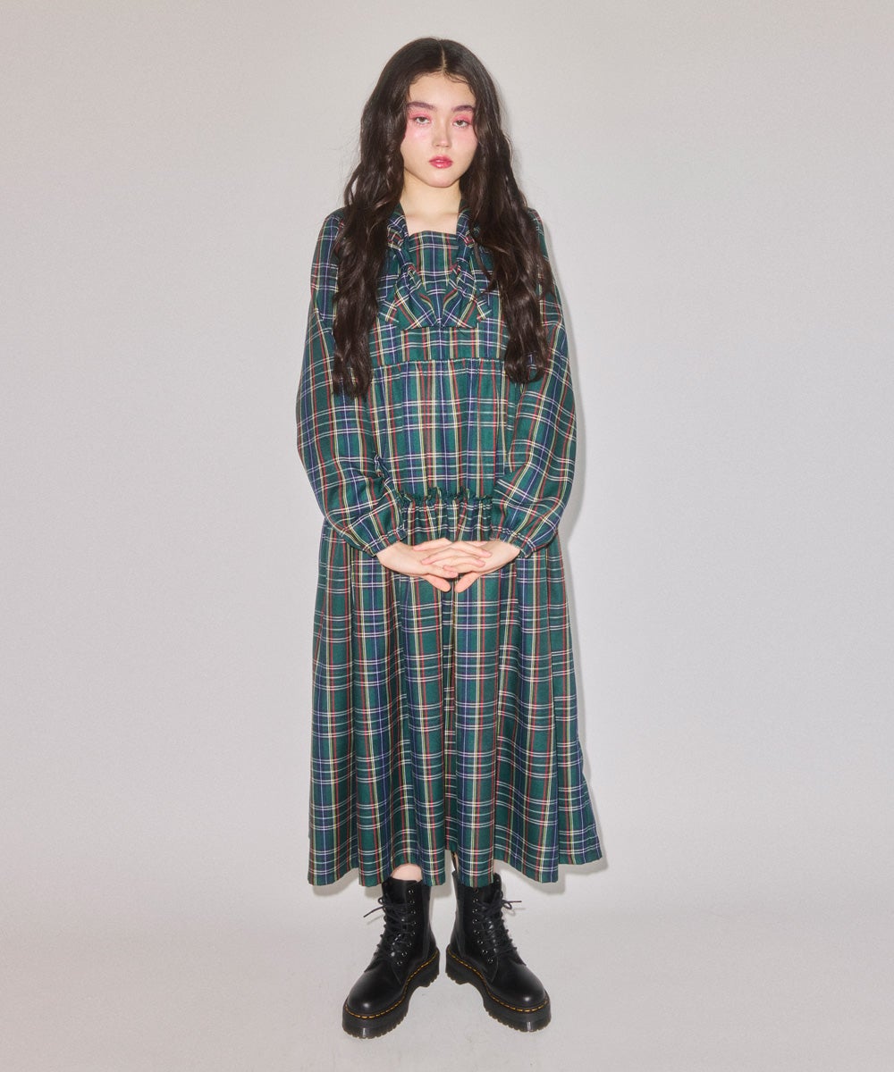 RIBBON COLLAR DRESS | Candy Stripper（キャンディ ストリッパー