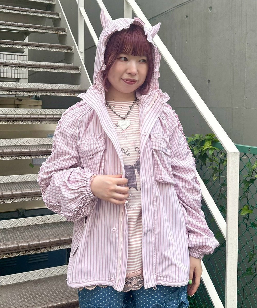 DEVIL STRIPE SHIRT BLOUSON | Candy Stripper（キャンディ