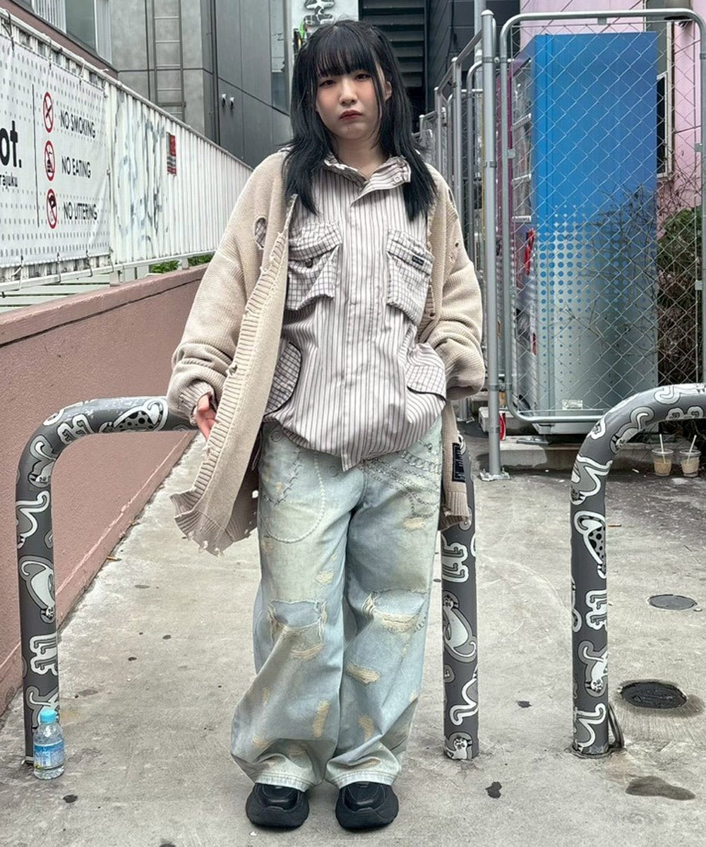 TROMPEL'OEIL PANTS | Candy Stripper（キャンディ ストリッパー
