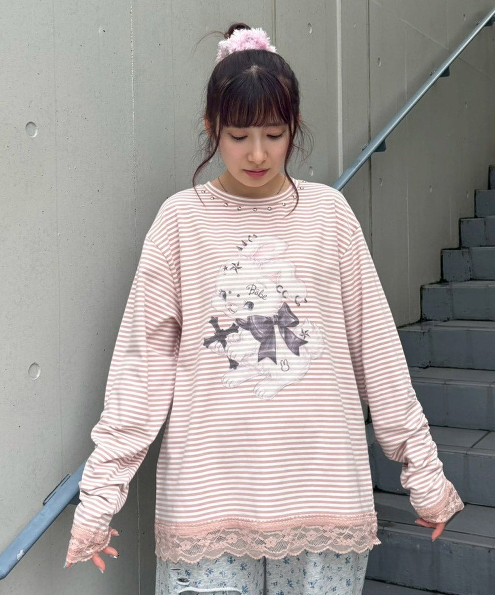 CULT BUNNY BORDER TOPS | Candy Stripper（キャンディ ストリッパー