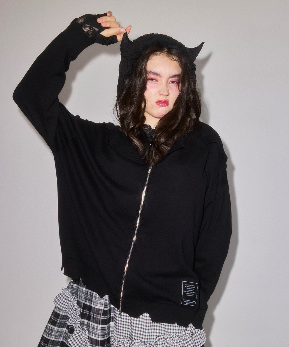 SAILOR ZIP KNIT CARDIGAN | Candy Stripper（キャンディ ストリッパー