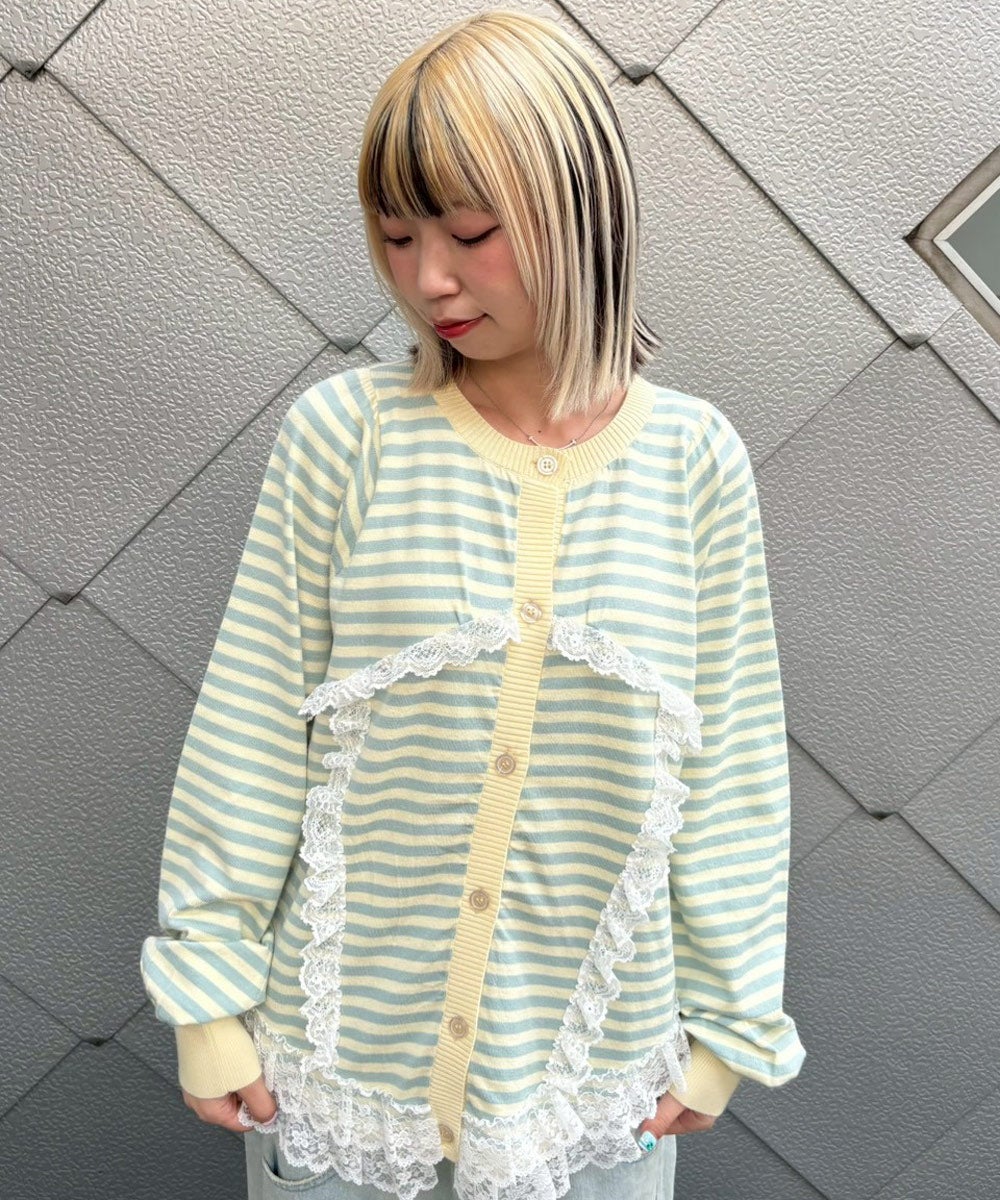 CORSET KNIT CARDIGAN | Candy Stripper（キャンディ ストリッパー