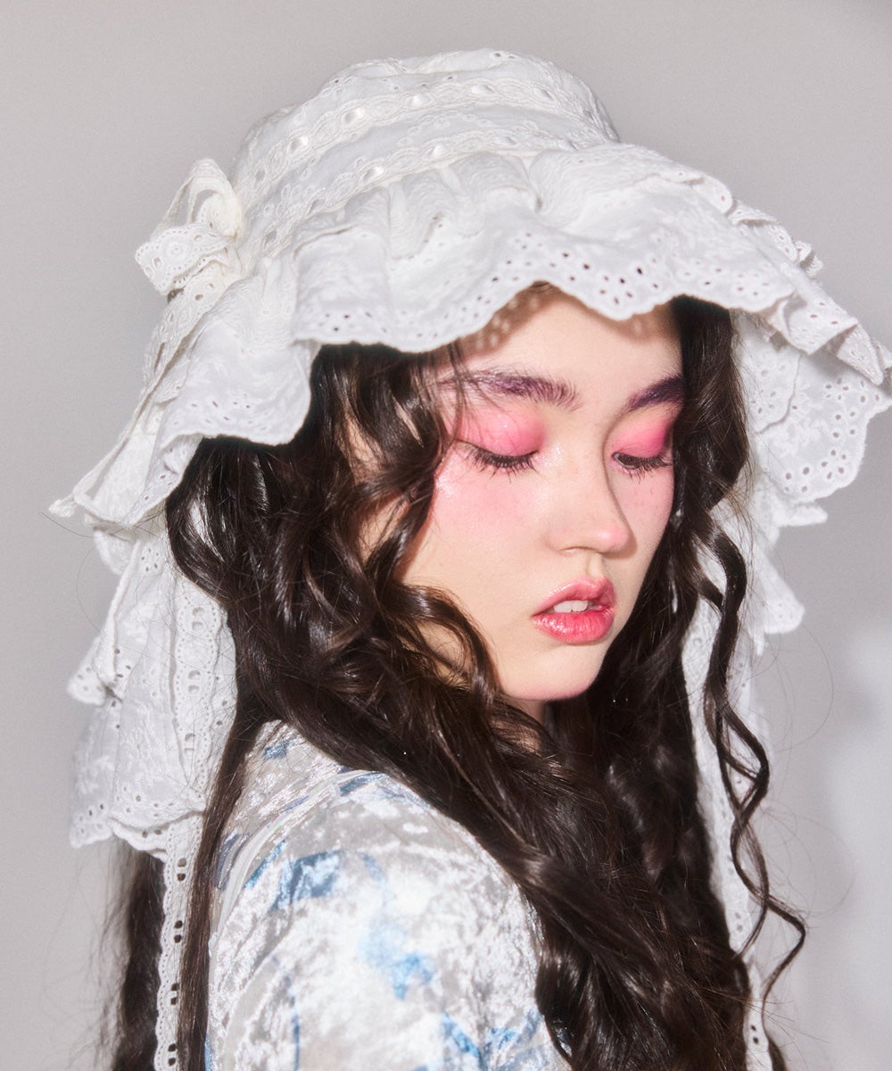 LACY SUNSHADE HAT | Candy Stripper（キャンディ ストリッパー