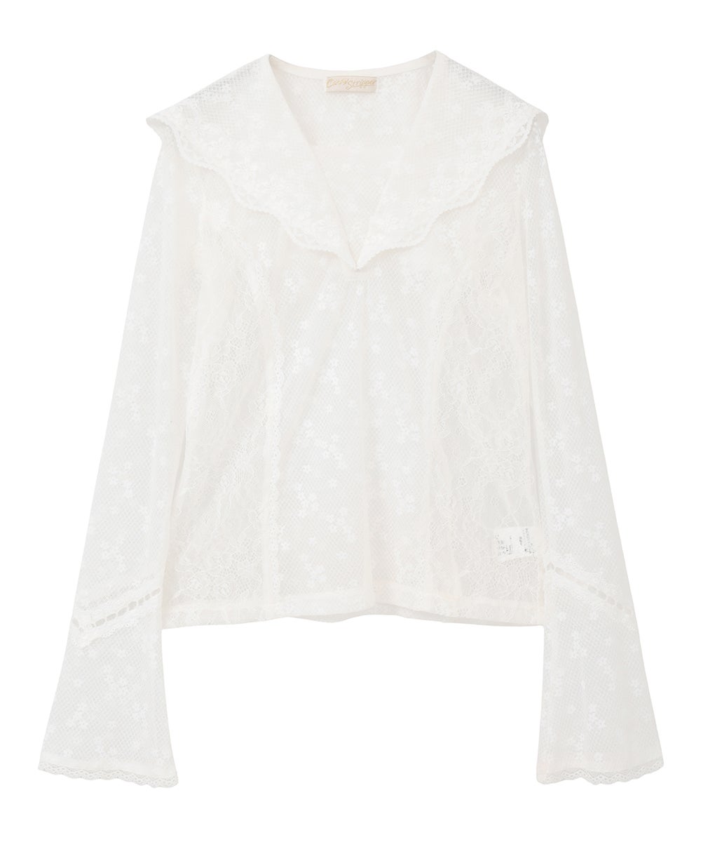 LACY SAILOR COLLAR TOPS | Candy Stripper（キャンディ ストリッパー