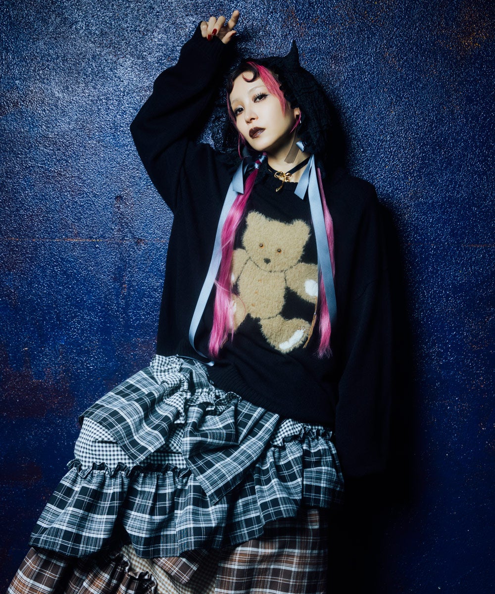 DEVIL HORN LACE HOODIE | Candy Stripper（キャンディ ストリッパー