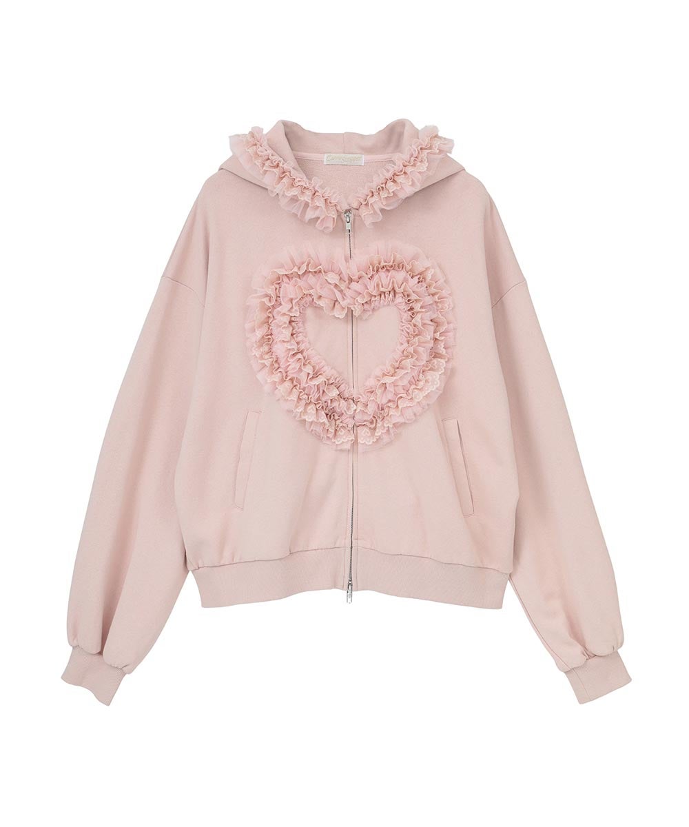 HEART FRILL HOODIE | Candy Stripper（キャンディ ストリッパー