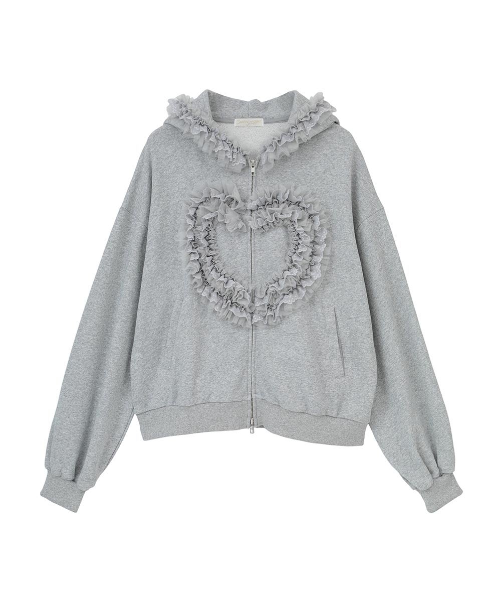 HEART FRILL HOODIE | Candy Stripper（キャンディ ストリッパー