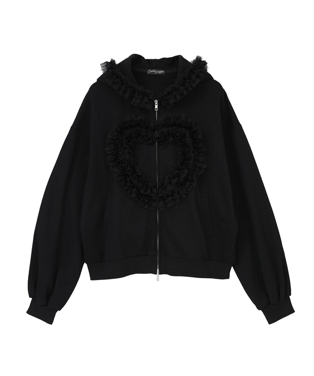 HEART FRILL HOODIE | Candy Stripper（キャンディ ストリッパー