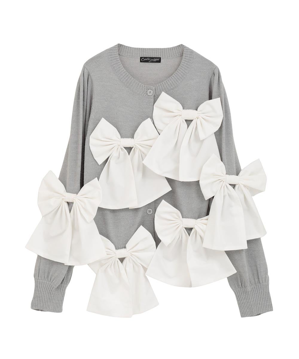 RIBBON KNIT CARDIGAN | Candy Stripper（キャンディ ストリッパー