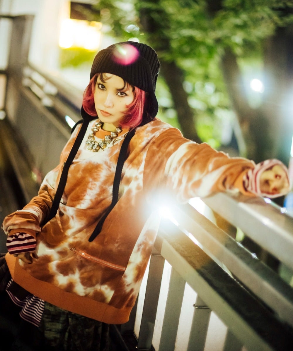 LiSA】PATCHED ZIP SWEAT TOPS | Candy Stripper（キャンディ